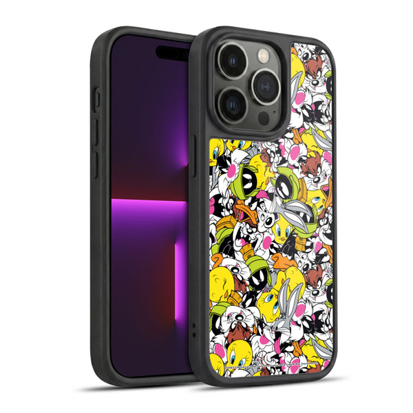 Looney Tunes Patterns Group Gel Armour Case For Apple iPhone 14 Pro