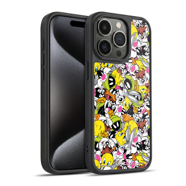 Looney Tunes Patterns Group Gel Armour Case For Apple iPhone 15 Pro