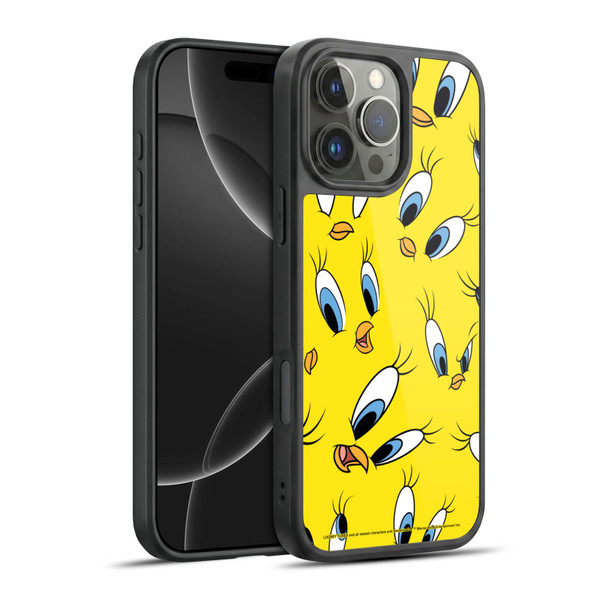 Looney Tunes Patterns Tweety Gel Armour Case For Apple iPhone 16 Pro Max