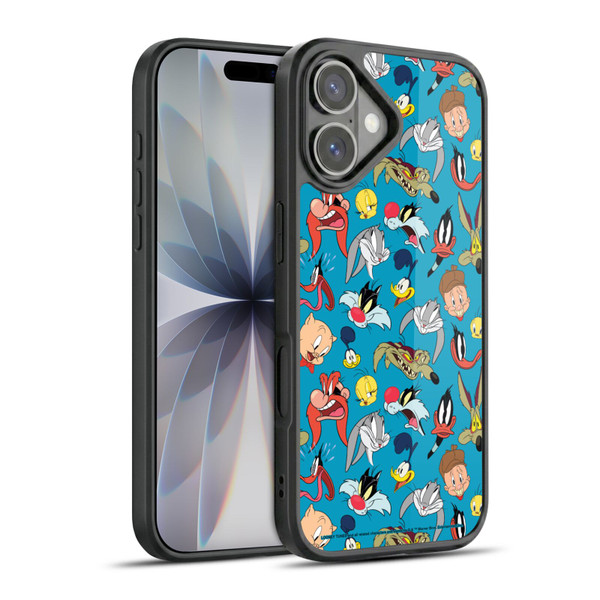 Looney Tunes Patterns Head Shots Gel Armour Case For Apple iPhone 17
