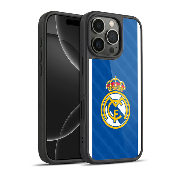 Real Madrid CF Badge Blue Gel Armour Case For Apple iPhone 16 Pro