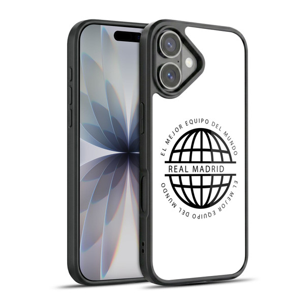Real Madrid CF Legend Black Logo Gel Armour Case For Apple iPhone 17