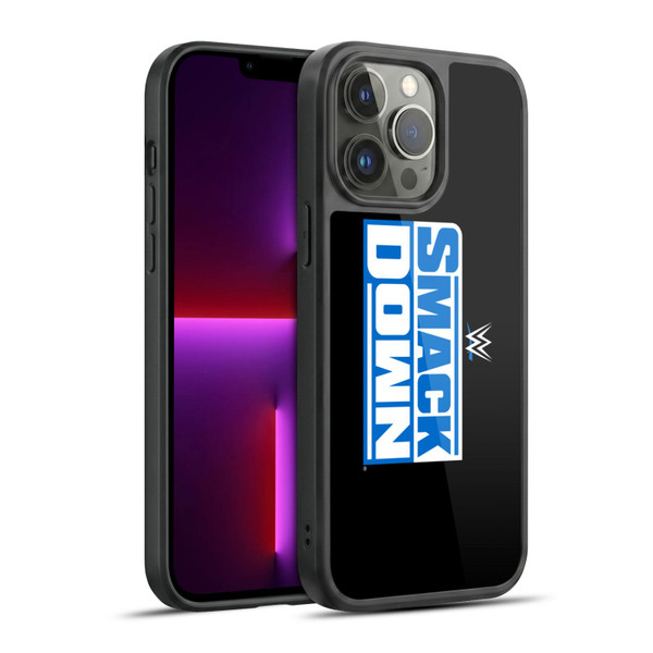 WWE TV Program Logo Smack Down Gel Armour Case For Apple iPhone 13 Pro Max