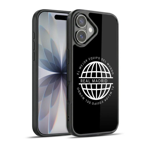 Real Madrid CF Legend White Logo Gel Armour Case For Apple iPhone 17