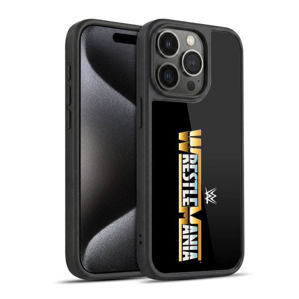 WWE TV Program Logo Wrestlemania Gel Armour Case For Apple iPhone 15 Pro