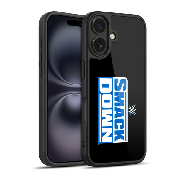 WWE TV Program Logo Smack Down Gel Armour Case For Apple iPhone 16