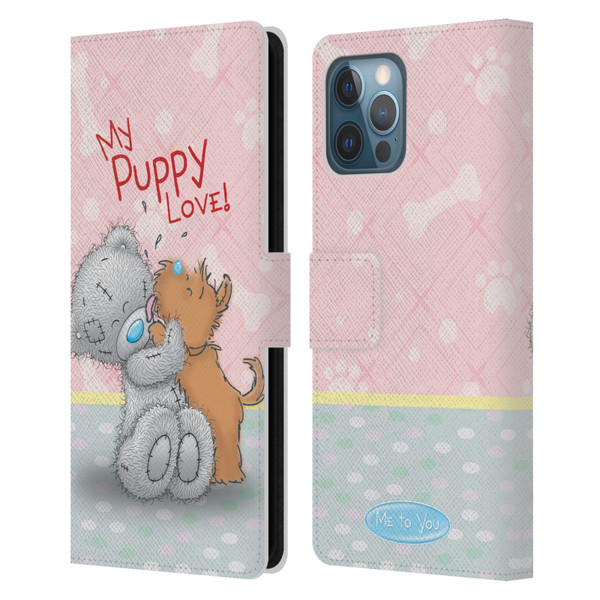 Me To You Classic Tatty Teddy Dog Pet Leather Book Wallet Case Cover For Apple iPhone 12 Pro Max