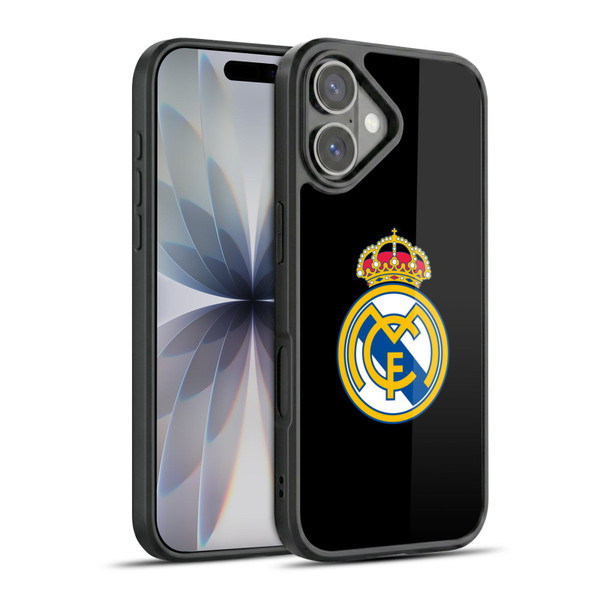 Real Madrid CF Origin Plain Logo Black Gel Armour Case For Apple iPhone 17