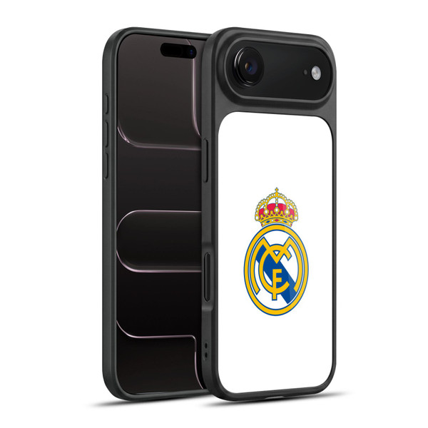Real Madrid CF Origin Plain Logo White Gel Armour Case For Apple iPhone 17 Air