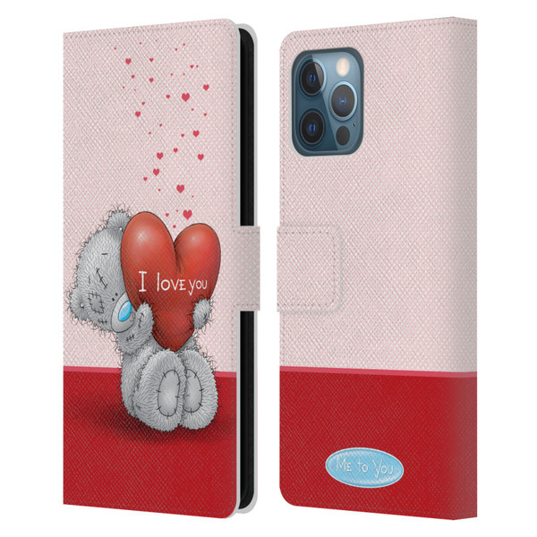 Me To You Classic Tatty Teddy I Love You Leather Book Wallet Case Cover For Apple iPhone 12 Pro Max