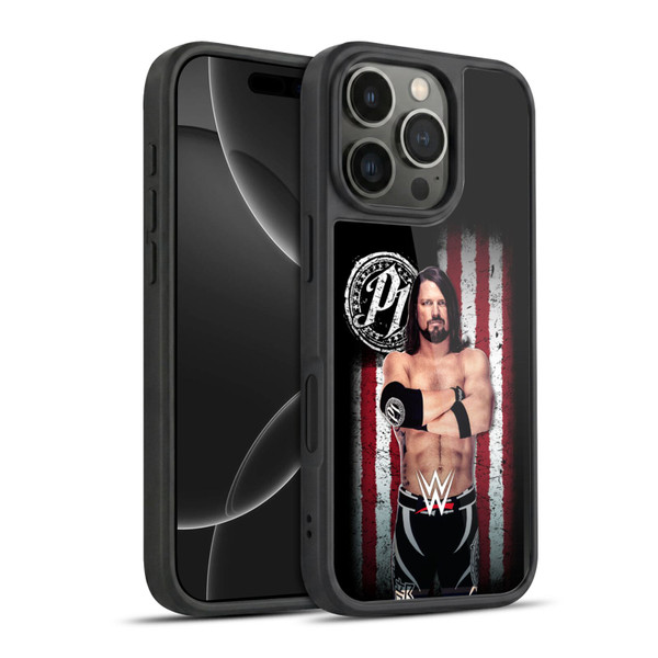 WWE American Flag Superstars AJ Styles Gel Armour Case For Apple iPhone 16 Pro