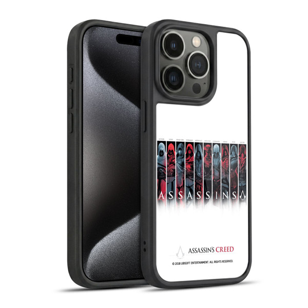 Assassin's Creed Legacy Typography Characters Gel Armour Case For Apple iPhone 15 Pro