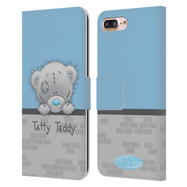 Me To You Classic Tatty Teddy Hello Leather Book Wallet Case Cover For Apple iPhone 7 Plus / iPhone 8 Plus
