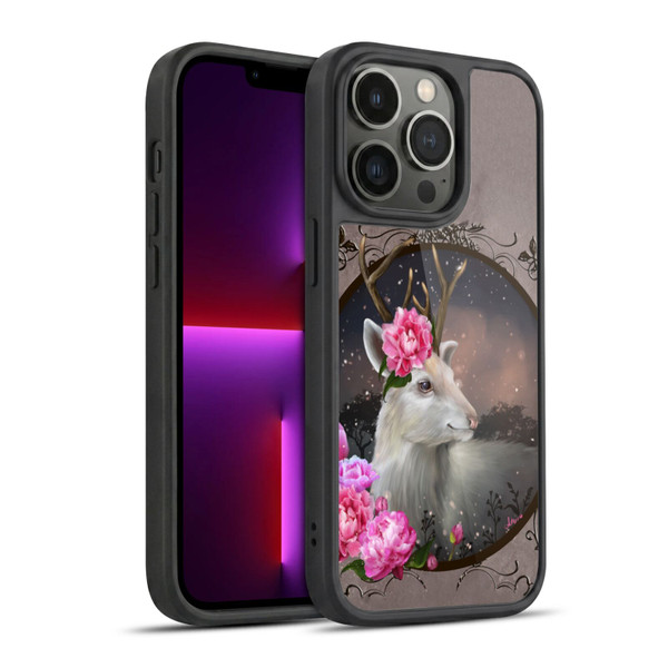 Ash Evans Animals White Deer Gel Armour Case For Apple iPhone 13 Pro