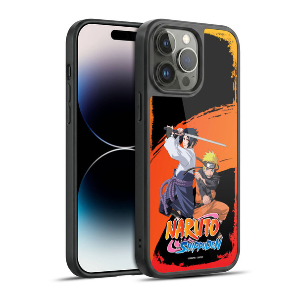 Naruto Shippuden Key Art Naruto And Sasuke Gel Armour Case For Apple iPhone 14 Pro Max
