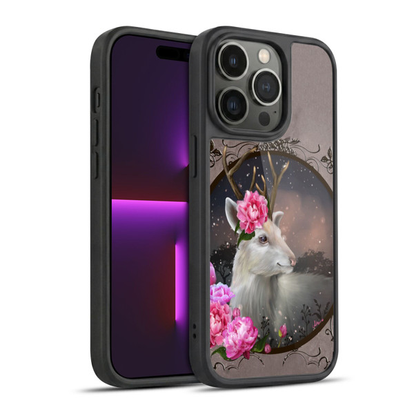 Ash Evans Animals White Deer Gel Armour Case For Apple iPhone 14 Pro