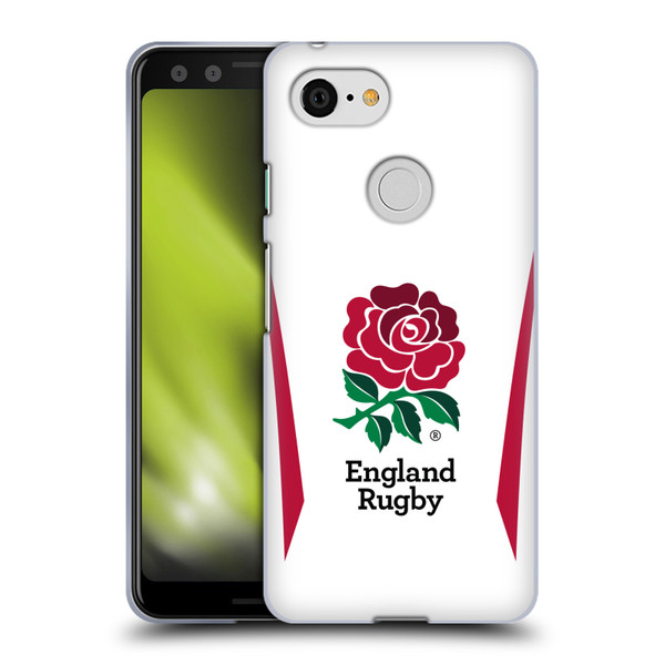 England Rugby Union 2025/26 Crest Kit Home Soft Gel Case for Google Pixel 3