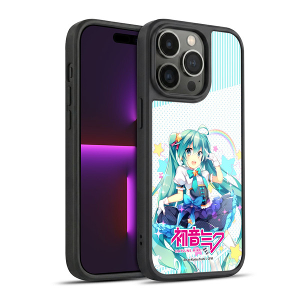 Hatsune Miku Graphics Stars And Rainbow Gel Armour Case For Apple iPhone 14 Pro