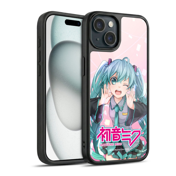 Hatsune Miku Graphics Wink Gel Armour Case For Apple iPhone 15