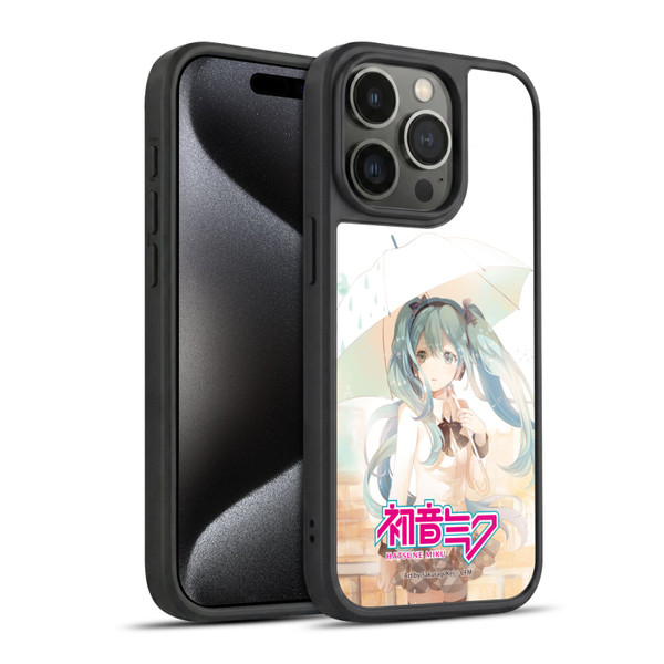 Hatsune Miku Graphics Rain Gel Armour Case For Apple iPhone 15 Pro