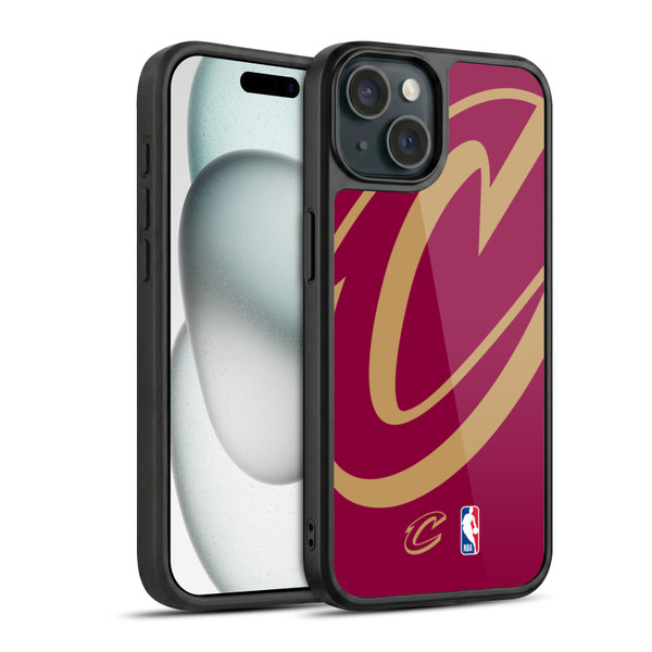 NBA Cleveland Cavaliers Logo Oversized Gel Armour Case For Apple iPhone 15