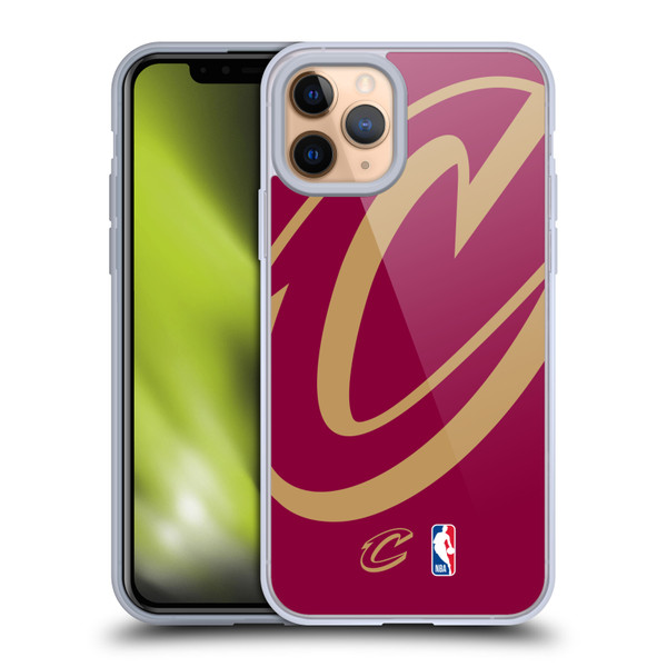 NBA Cleveland Cavaliers Logo Oversized Soft Gel Case for Apple iPhone 11 Pro & MagSafe