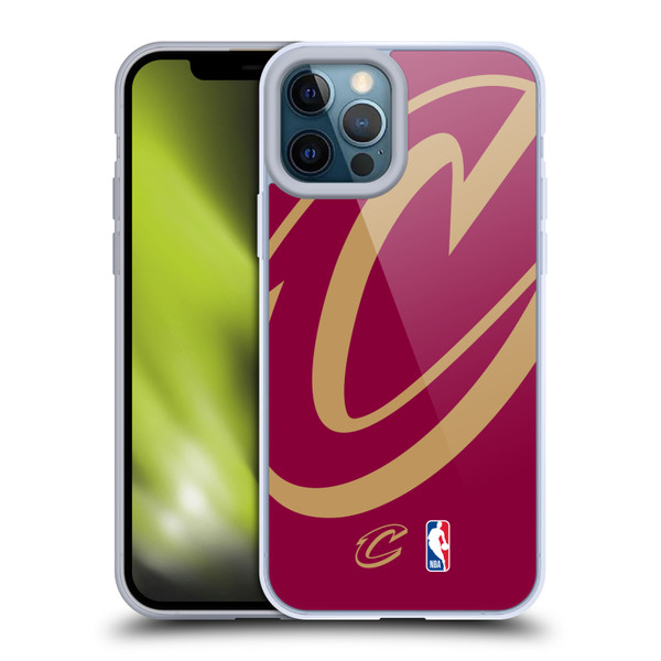 NBA Cleveland Cavaliers Logo Oversized Soft Gel Case for Apple iPhone 12 Pro Max & MagSafe