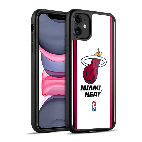 NBA Miami Heat Logo White Design Gel Armour Case For Apple iPhone 11