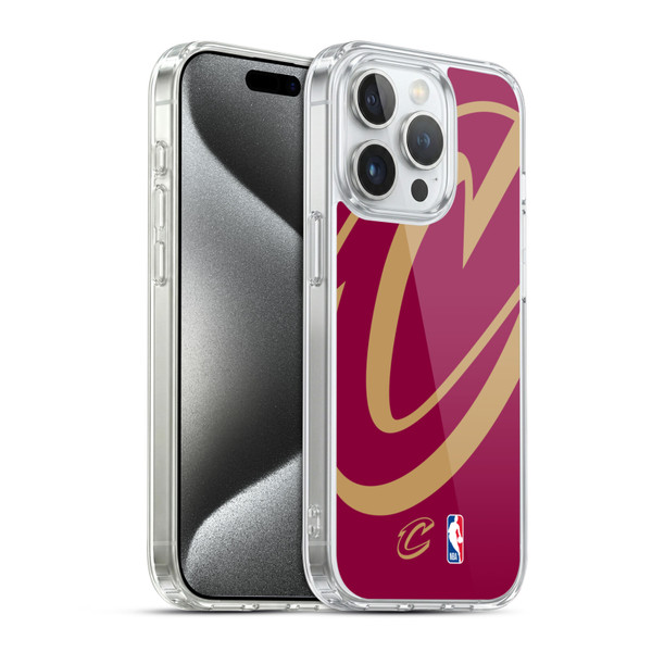 NBA Cleveland Cavaliers Logo Oversized Soft Gel Case for Apple iPhone 15 Pro & MagSafe