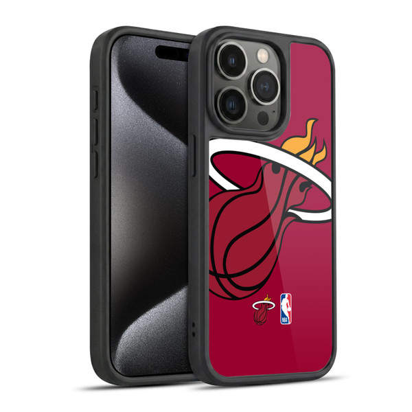 NBA Miami Heat Logo Oversized Gel Armour Case For Apple iPhone 15 Pro