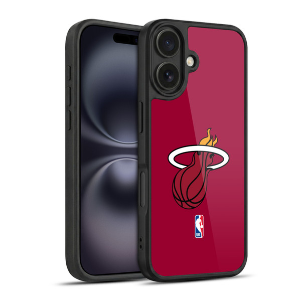 NBA Miami Heat Logo Red Gel Armour Case For Apple iPhone 16