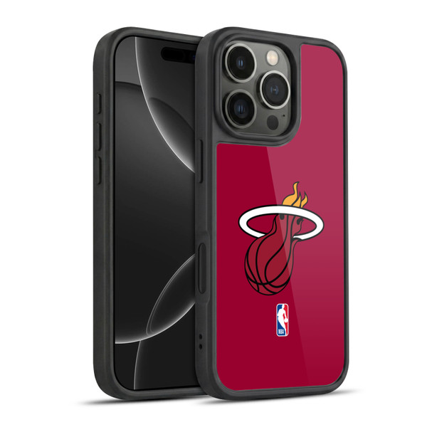NBA Miami Heat Logo Red Gel Armour Case For Apple iPhone 16 Pro