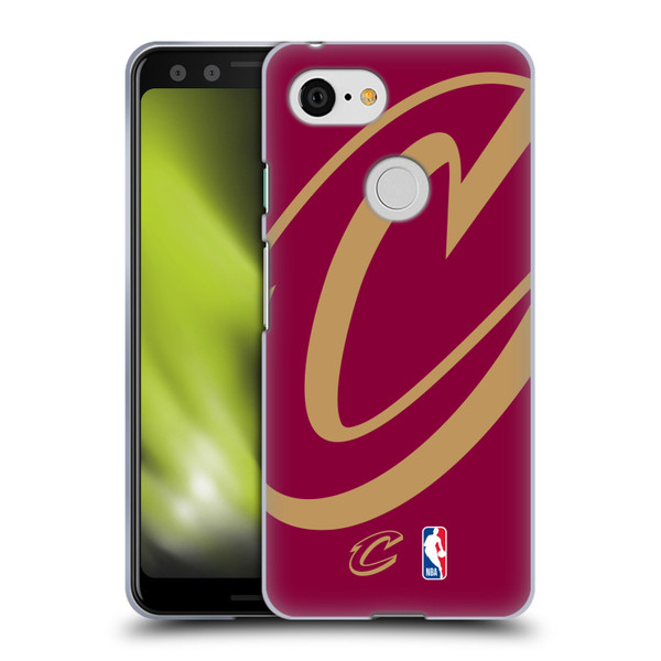 NBA Cleveland Cavaliers Logo Oversized Soft Gel Case for Google Pixel 3