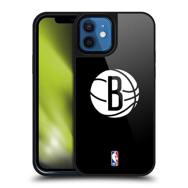 NBA Brooklyn Nets Logo Black Gel Armour Case For Apple iPhone 12 / iPhone 12 Pro