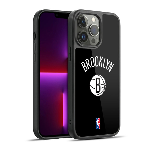 NBA Brooklyn Nets Logo Black Design Gel Armour Case For Apple iPhone 13 Pro Max