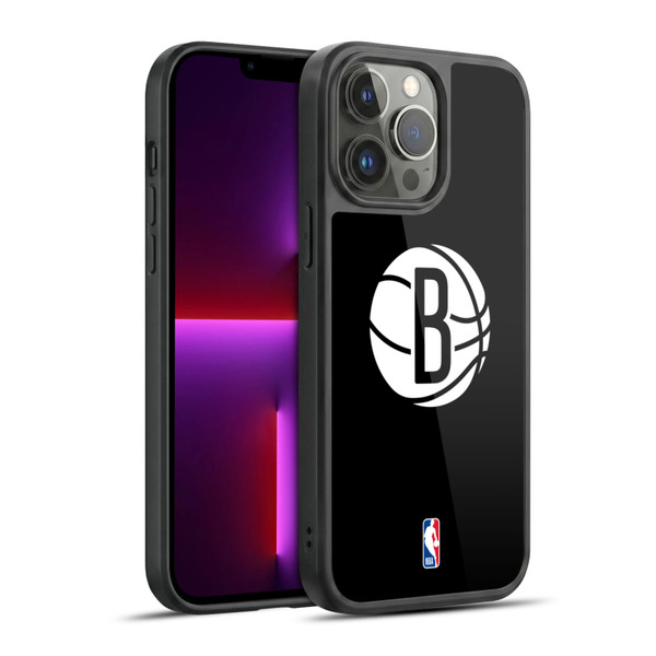 NBA Brooklyn Nets Logo Black Gel Armour Case For Apple iPhone 13 Pro Max