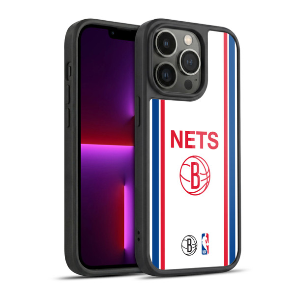 NBA Brooklyn Nets Logo Retro Design Gel Armour Case For Apple iPhone 13 Pro