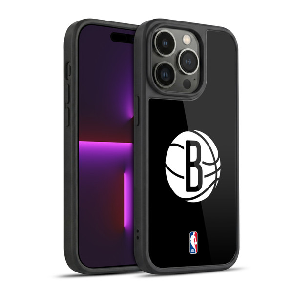 NBA Brooklyn Nets Logo Black Gel Armour Case For Apple iPhone 14 Pro