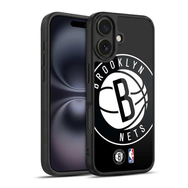 NBA Brooklyn Nets Logo Oversized Gel Armour Case For Apple iPhone 16