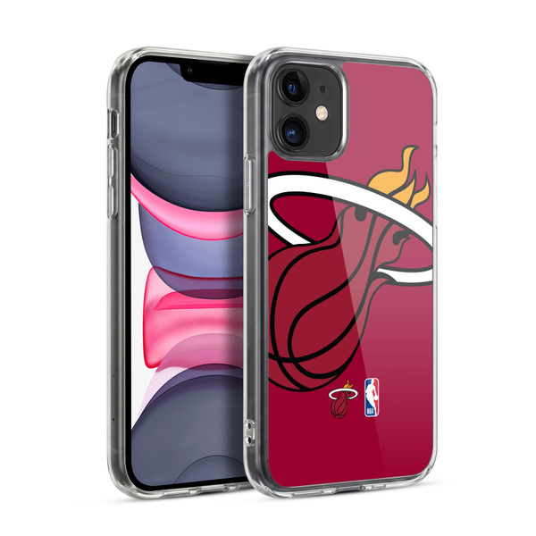 NBA Miami Heat Logo Oversized Soft Gel Case for Apple iPhone 11