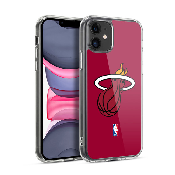 NBA Miami Heat Logo Red Soft Gel Case for Apple iPhone 11