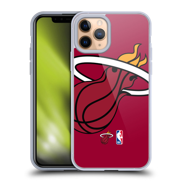 NBA Miami Heat Logo Oversized Soft Gel Case for Apple iPhone 11 Pro & MagSafe