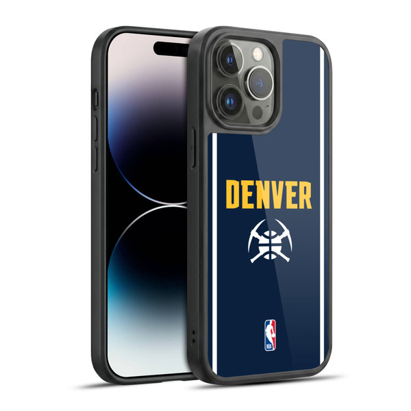NBA Denver Nuggets Logo Midnight Blue Design Gel Armour Case For Apple iPhone 14 Pro Max
