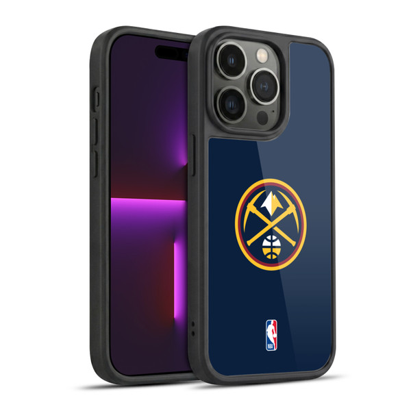 NBA Denver Nuggets Logo Midnight Blue Gel Armour Case For Apple iPhone 14 Pro