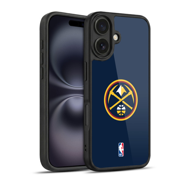 NBA Denver Nuggets Logo Midnight Blue Gel Armour Case For Apple iPhone 16