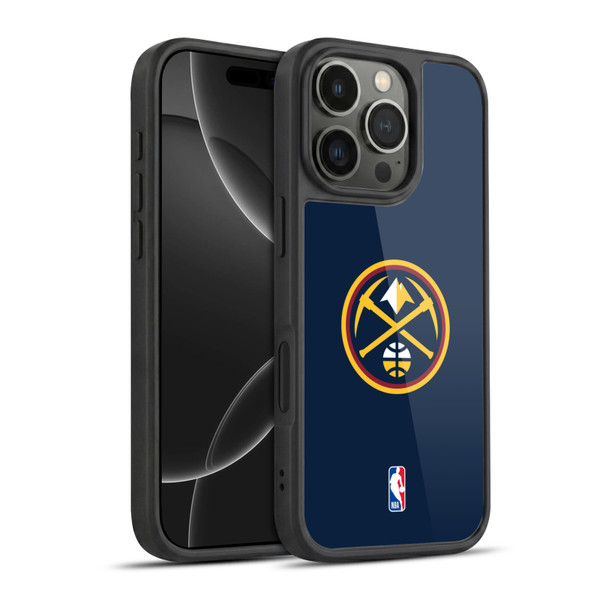 NBA Denver Nuggets Logo Midnight Blue Gel Armour Case For Apple iPhone 16 Pro