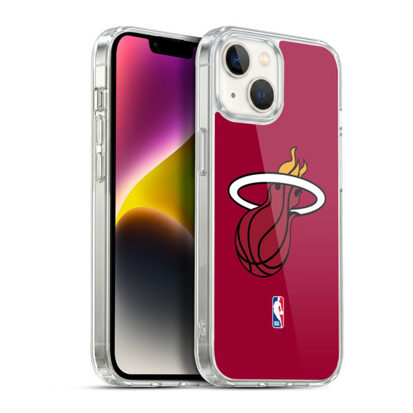 NBA Miami Heat Logo Red Soft Gel Case for Apple iPhone 14