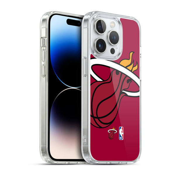 NBA Miami Heat Logo Oversized Soft Gel Case for Apple iPhone 14 Pro & MagSafe