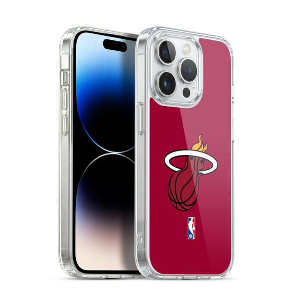 NBA Miami Heat Logo Red Soft Gel Case for Apple iPhone 14 Pro & MagSafe
