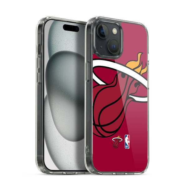 NBA Miami Heat Logo Oversized Soft Gel Case for Apple iPhone 15 & MagSafe